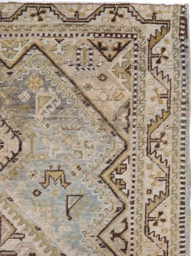 Vintage Persian Afshar Rug, No.20663 - Staging