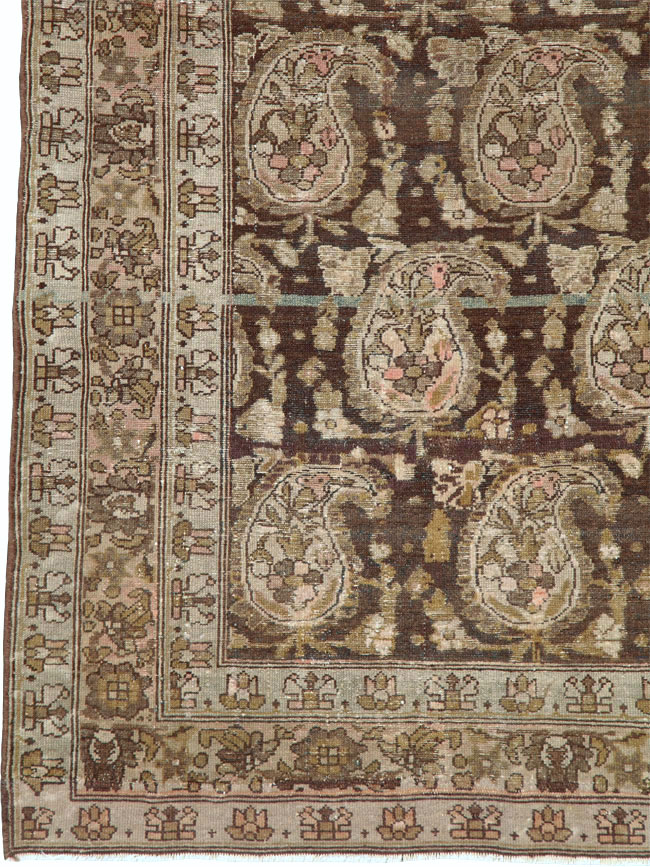 Antique Persian Malayer Rug, No.20664 - Staging