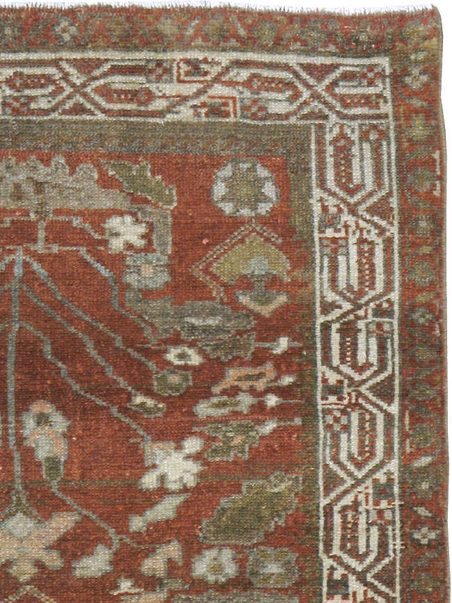Vintage Persian Kurdish Rug, No.20669 - Staging