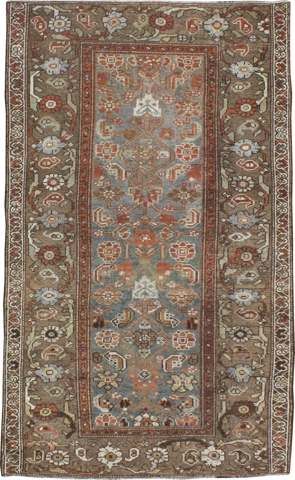 Vintage Persian Kurdish Rug, No.20672 - Staging