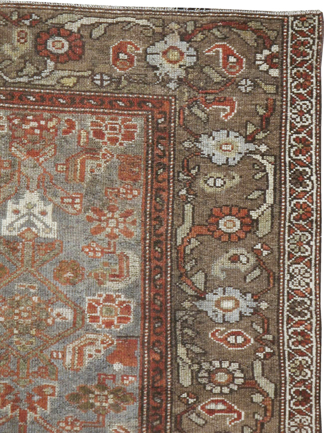 Vintage Persian Kurdish Rug, No.20672 - Staging