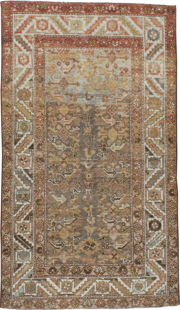 Vintage Persian Malayer Rug, No.20674 - Staging