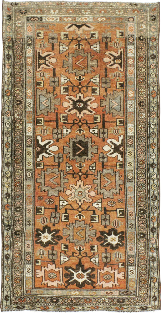Vintage Persian Malayer Rug, No.20675 - Staging