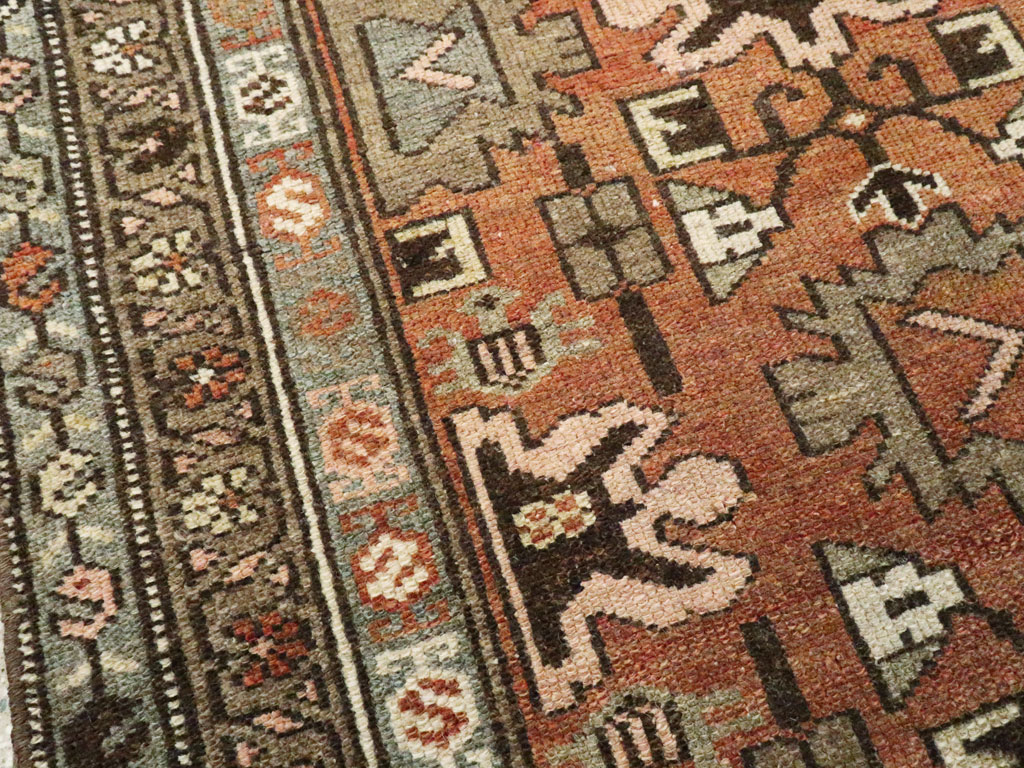 Vintage Persian Malayer Rug, No.20675 - Staging