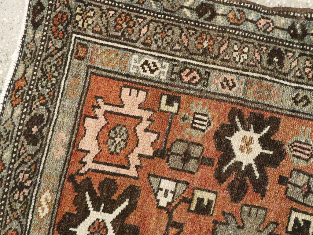 Vintage Persian Malayer Rug, No.20675 - Staging