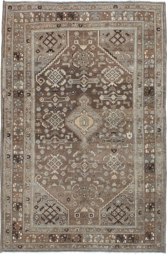 Vintage Persian Malayer Rug, No.20682 - Staging