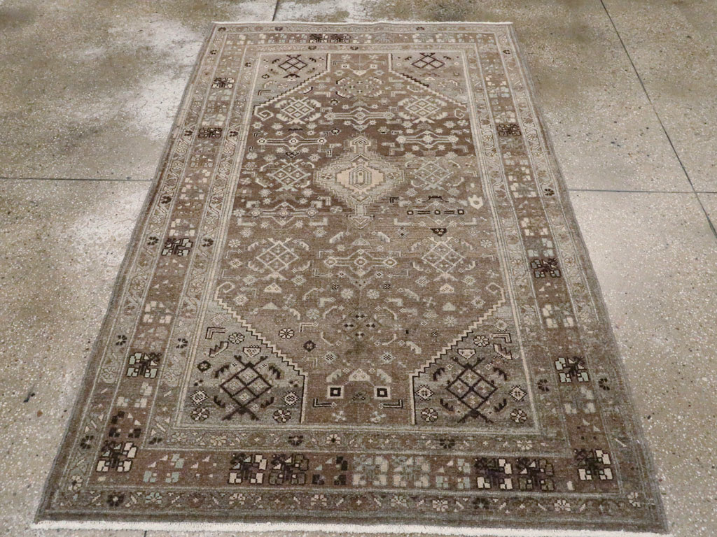 Vintage Persian Malayer Rug, No.20682 - Staging
