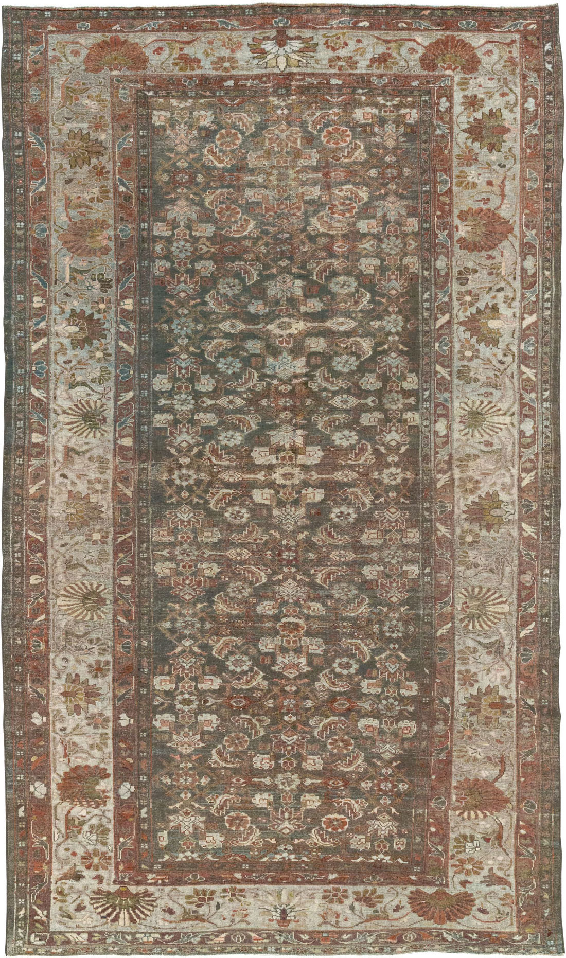 Antique Persian Malayer Gallery Carpet, No.20686 - Staging