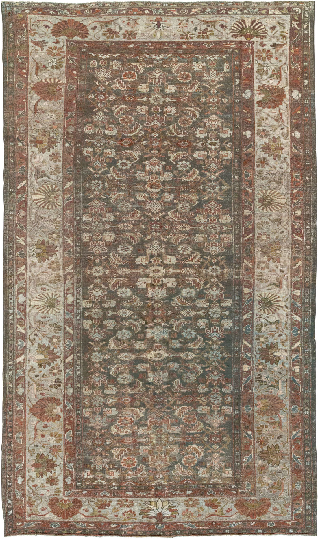 Antique Persian Malayer Gallery Carpet, No.20686 - Staging