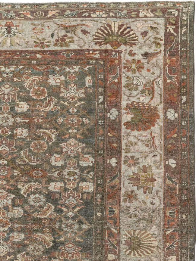 Antique Persian Malayer Gallery Carpet, No.20686 - Staging