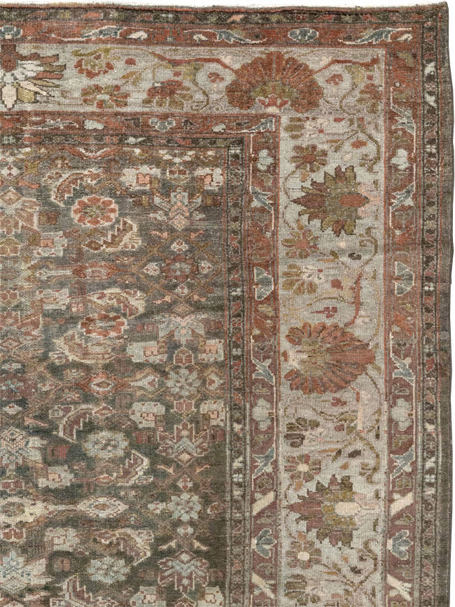 Antique Persian Malayer Gallery Carpet, No.20686 - Staging