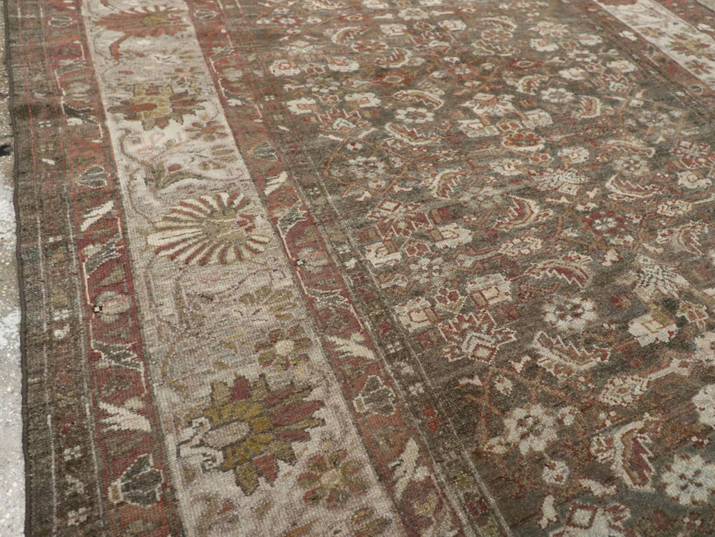 Antique Persian Malayer Gallery Carpet, No.20686 - Staging