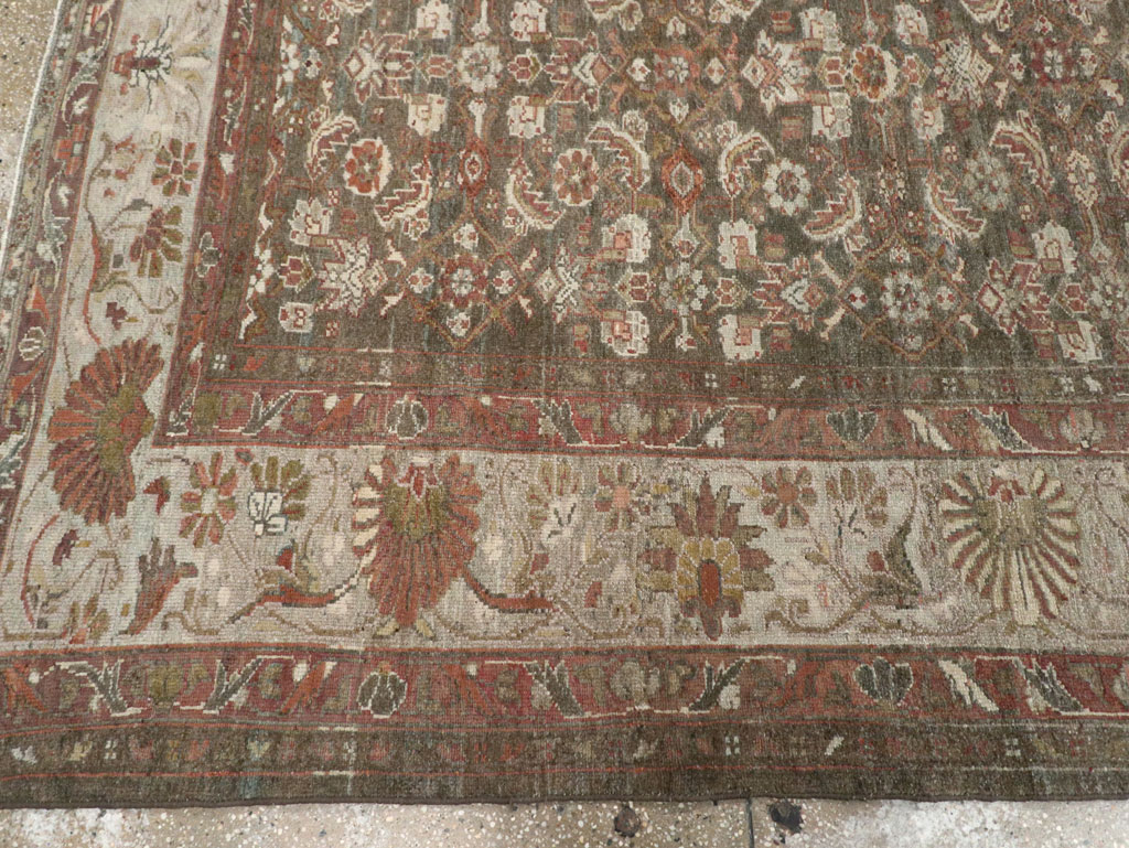 Antique Persian Malayer Gallery Carpet, No.20686 - Staging