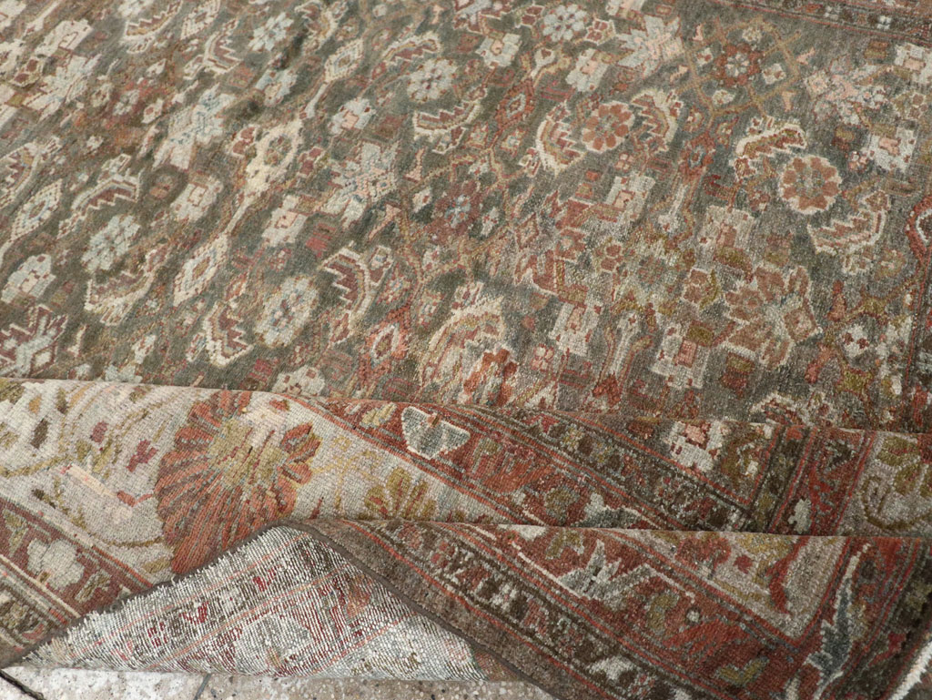 Antique Persian Malayer Gallery Carpet, No.20686 - Staging