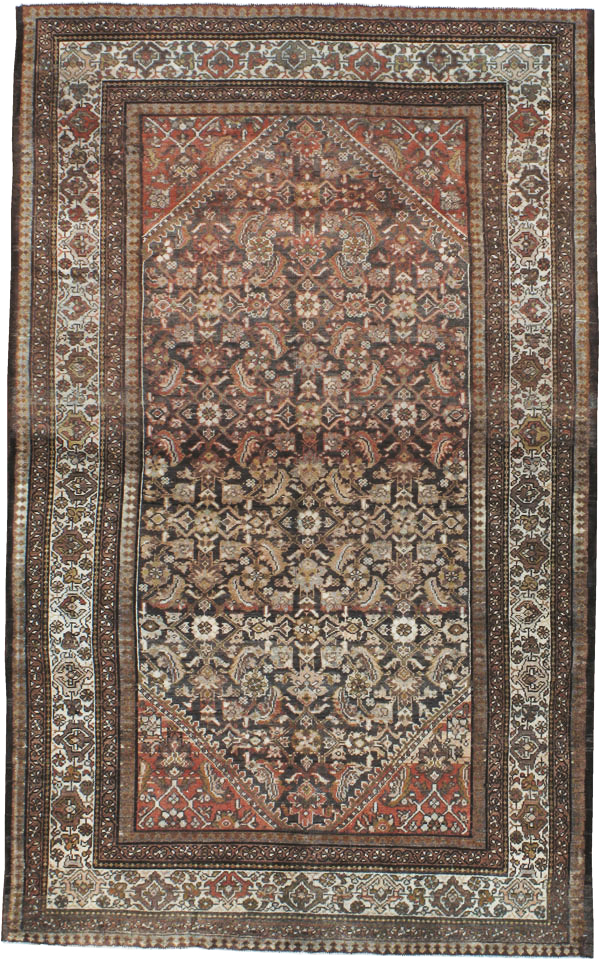 Vintage Persian Malayer Rug, No.20687 - Staging