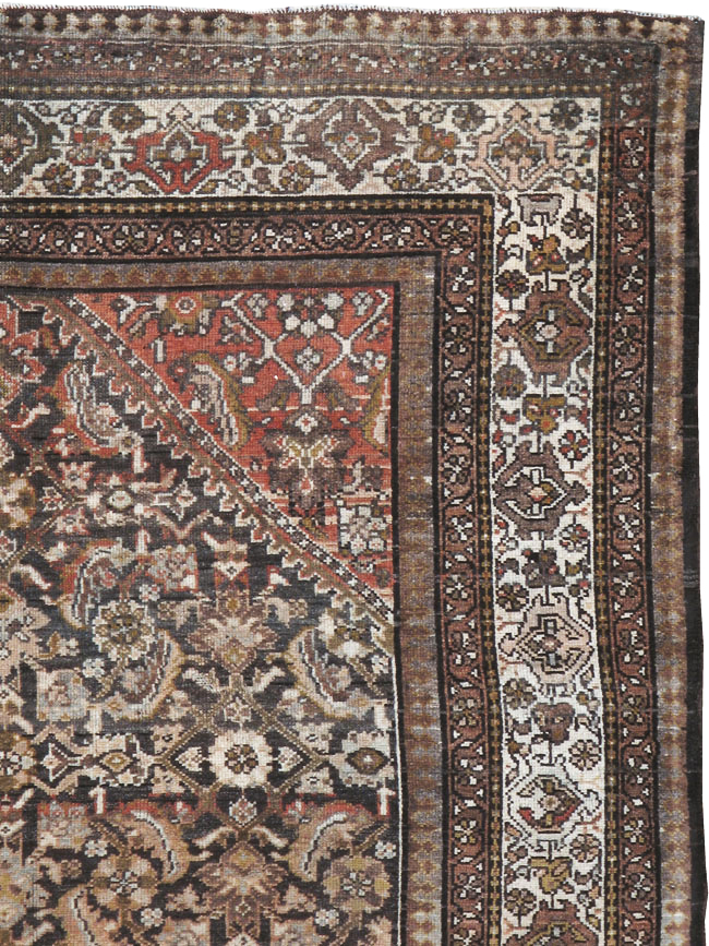 Vintage Persian Malayer Rug, No.20687 - Staging