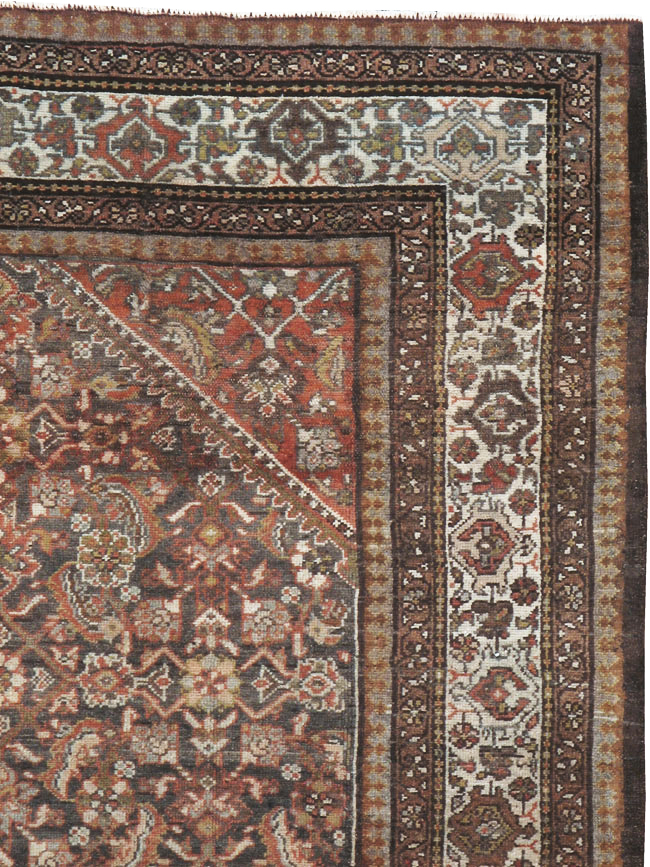 Vintage Persian Malayer Rug, No.20687 - Staging