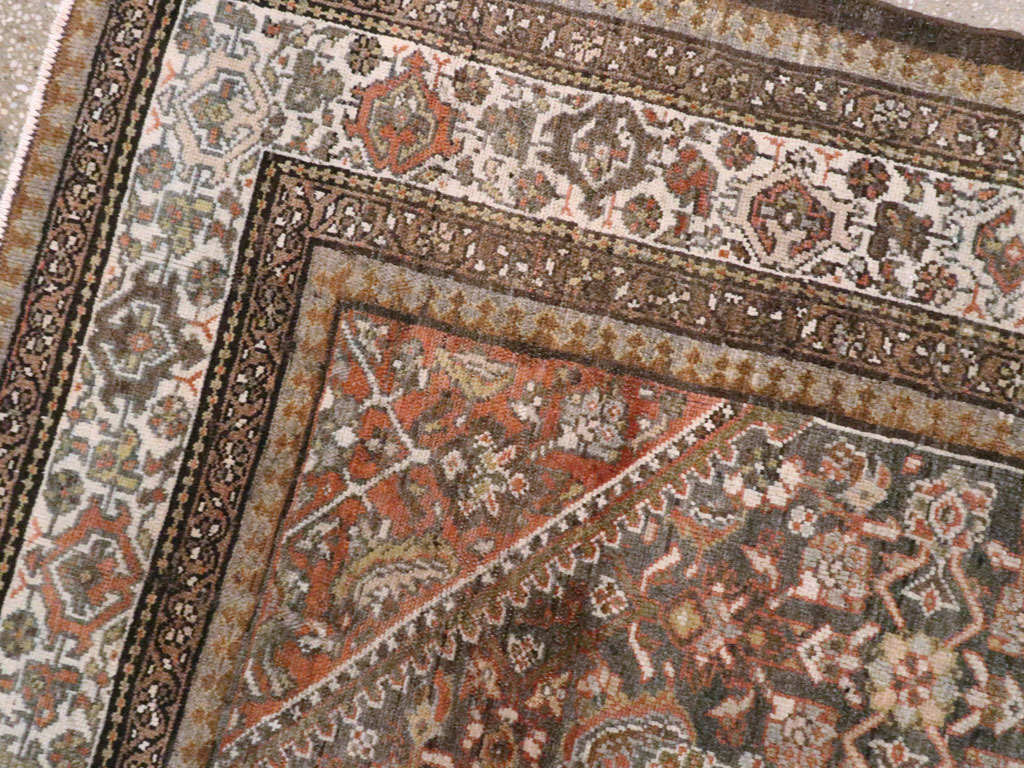 Vintage Persian Malayer Rug, No.20687 - Staging