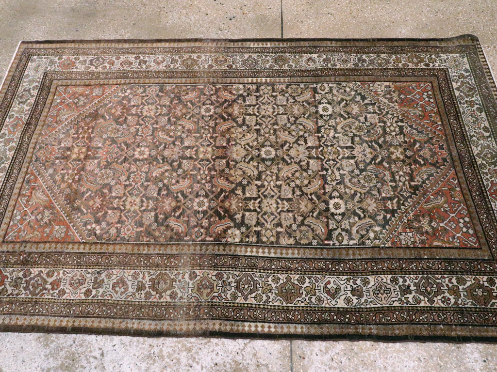 Vintage Persian Malayer Rug, No.20687 - Staging