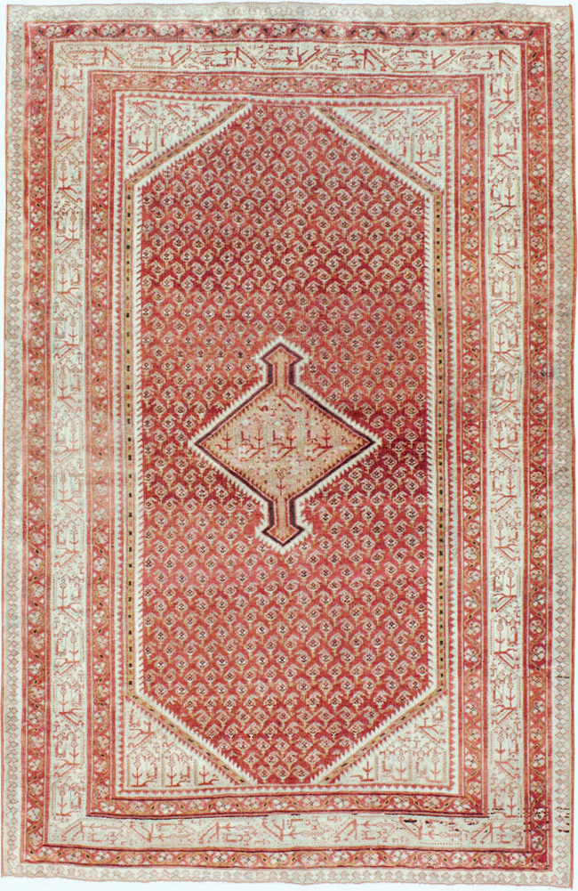 Vintage Persian Malayer Rug, No.20689 - Staging