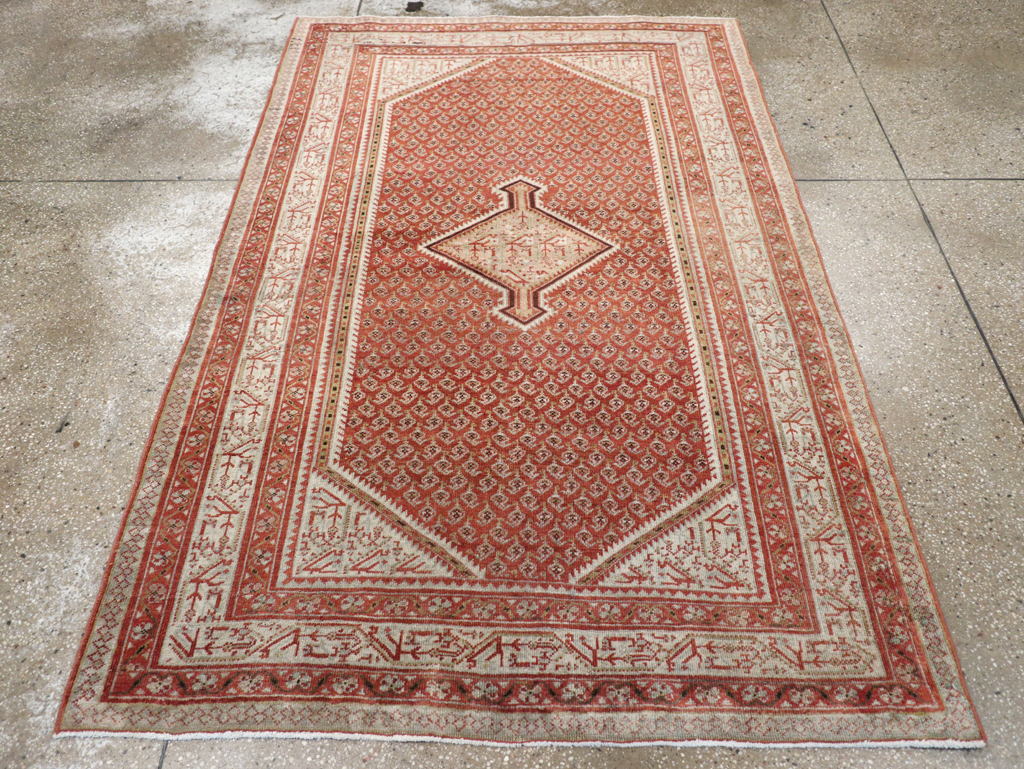Vintage Persian Malayer Rug, No.20689 - Staging