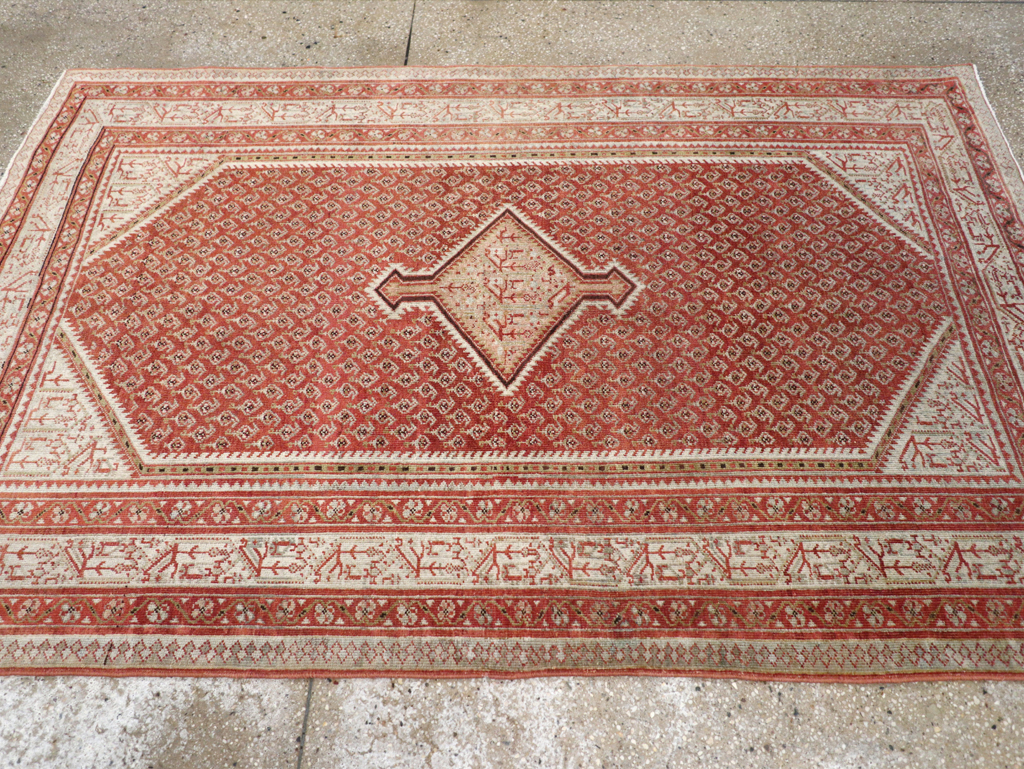 Vintage Persian Malayer Rug, No.20689 - Staging