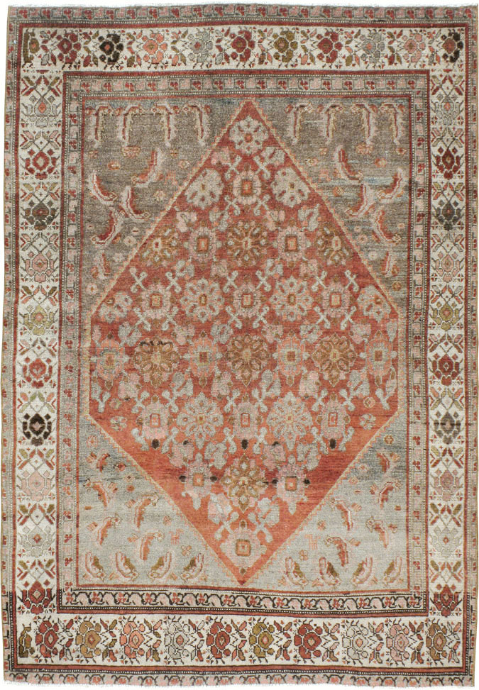 Vintage Persian Malayer Rug, No.20691 - Staging