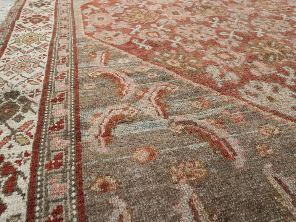 Vintage Persian Malayer Rug, No.20691 - Staging