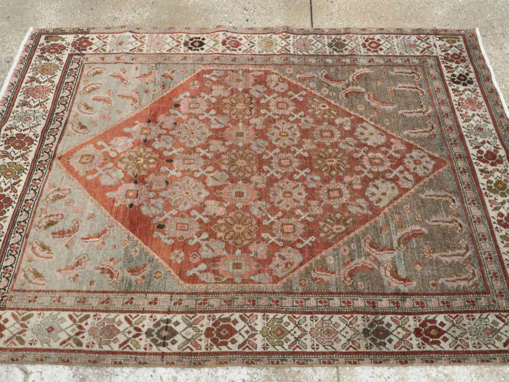 Vintage Persian Malayer Rug, No.20691 - Staging