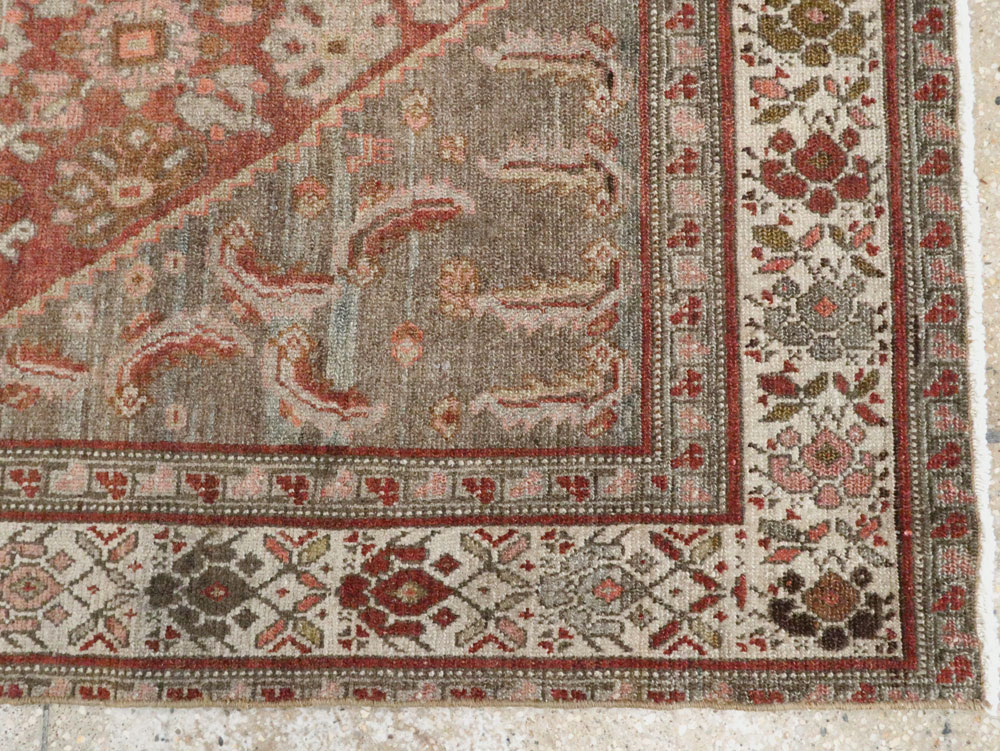 Vintage Persian Malayer Rug, No.20691 - Staging