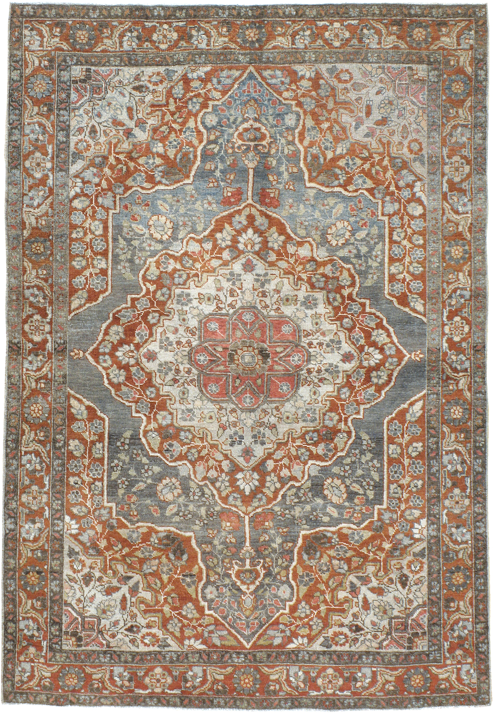 Antique Persian Tabriz Rug, No.20694 - Staging