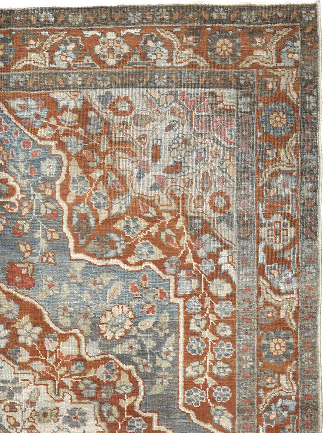 Antique Persian Tabriz Rug, No.20694 - Staging