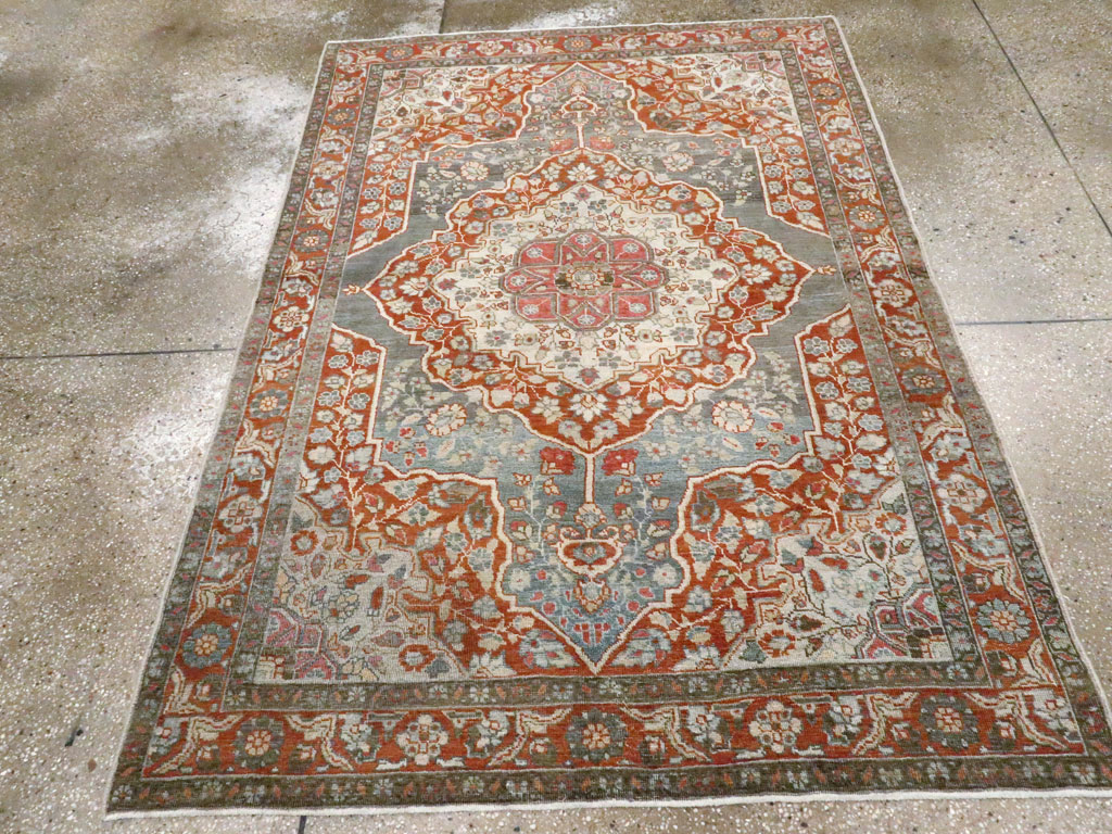 Antique Persian Tabriz Rug, No.20694 - Staging