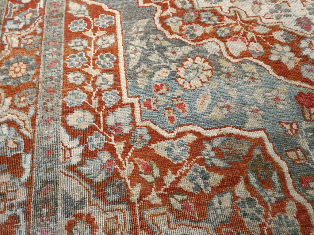 Antique Persian Tabriz Rug, No.20694 - Staging