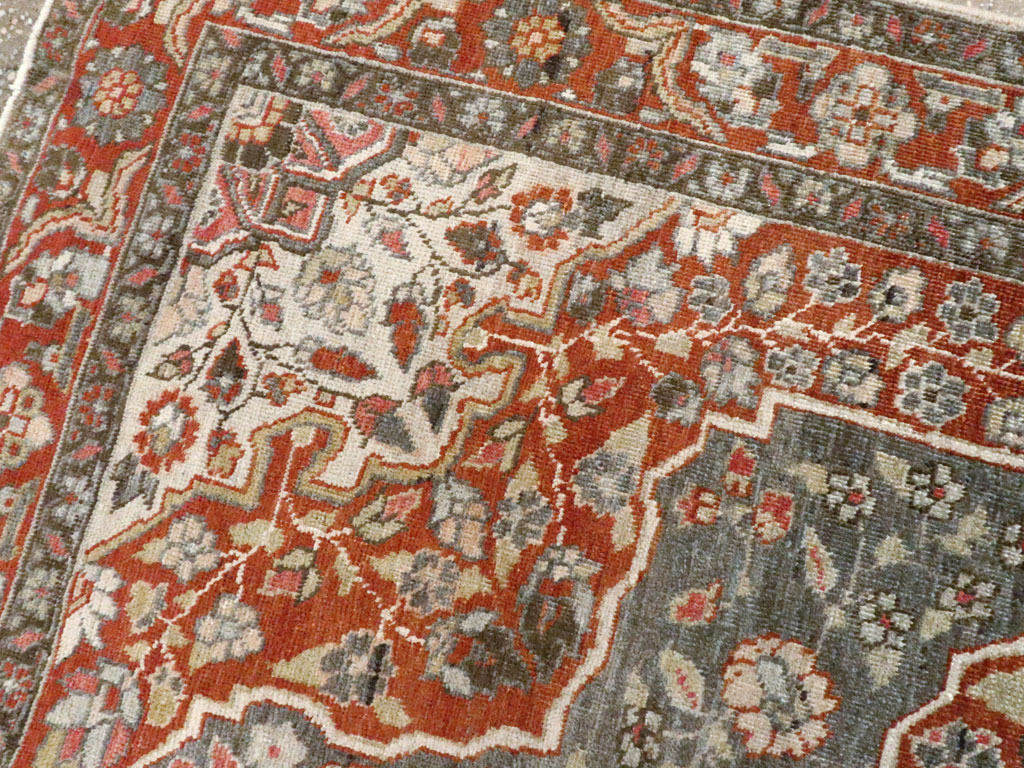 Antique Persian Tabriz Rug, No.20694 - Staging