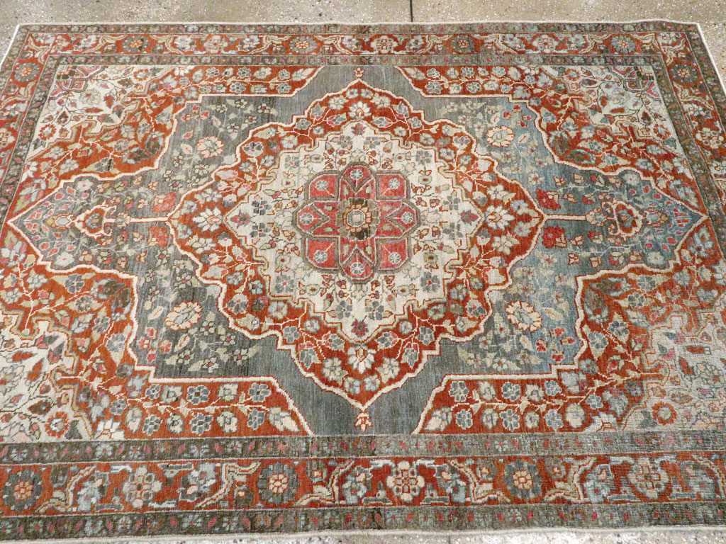 Antique Persian Tabriz Rug, No.20694 - Staging