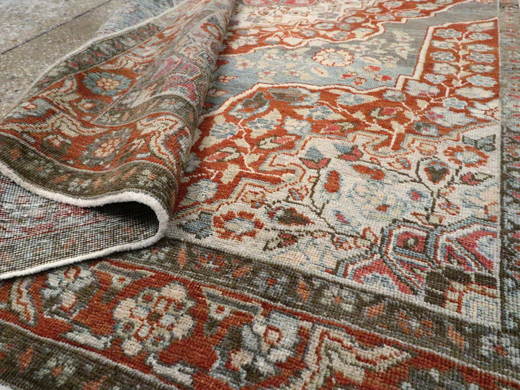 Antique Persian Tabriz Rug, No.20694 - Staging