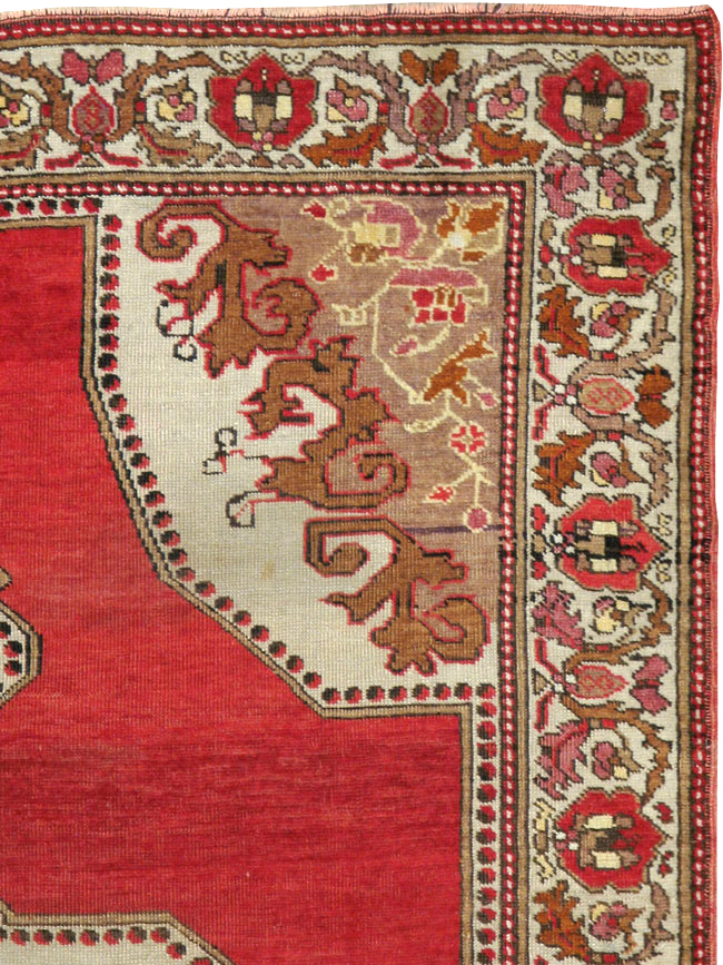 Vintage Turkish Oushak Rug, No.20696 - Staging