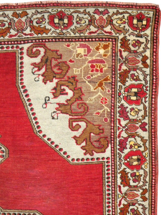 Vintage Turkish Oushak Rug, No.20696 - Staging