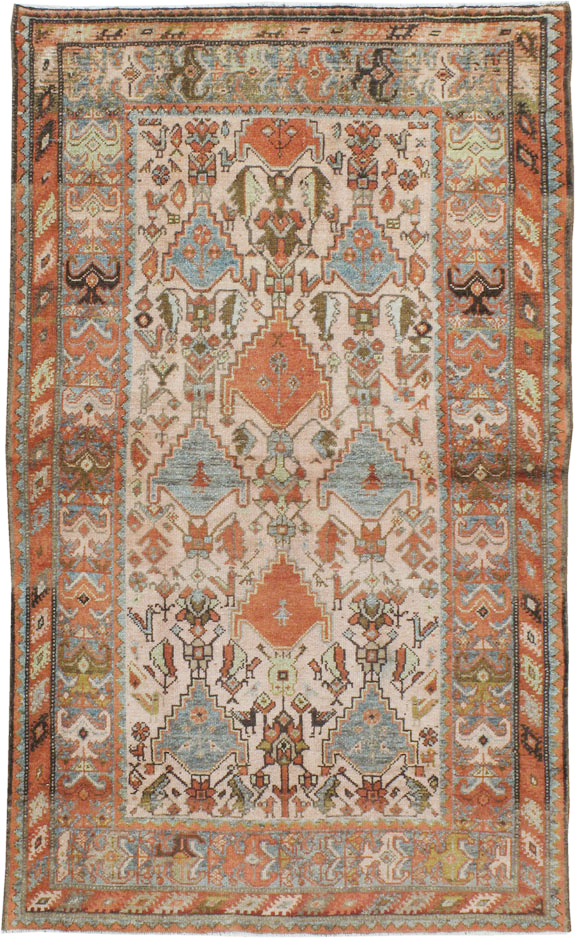 Vintage Persian Malayer Rug, No.20697 - Staging