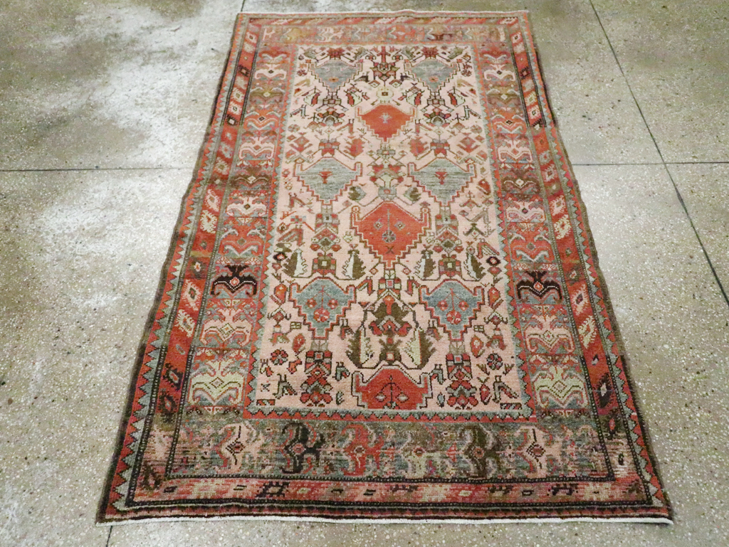 Vintage Persian Malayer Rug, No.20697 - Staging