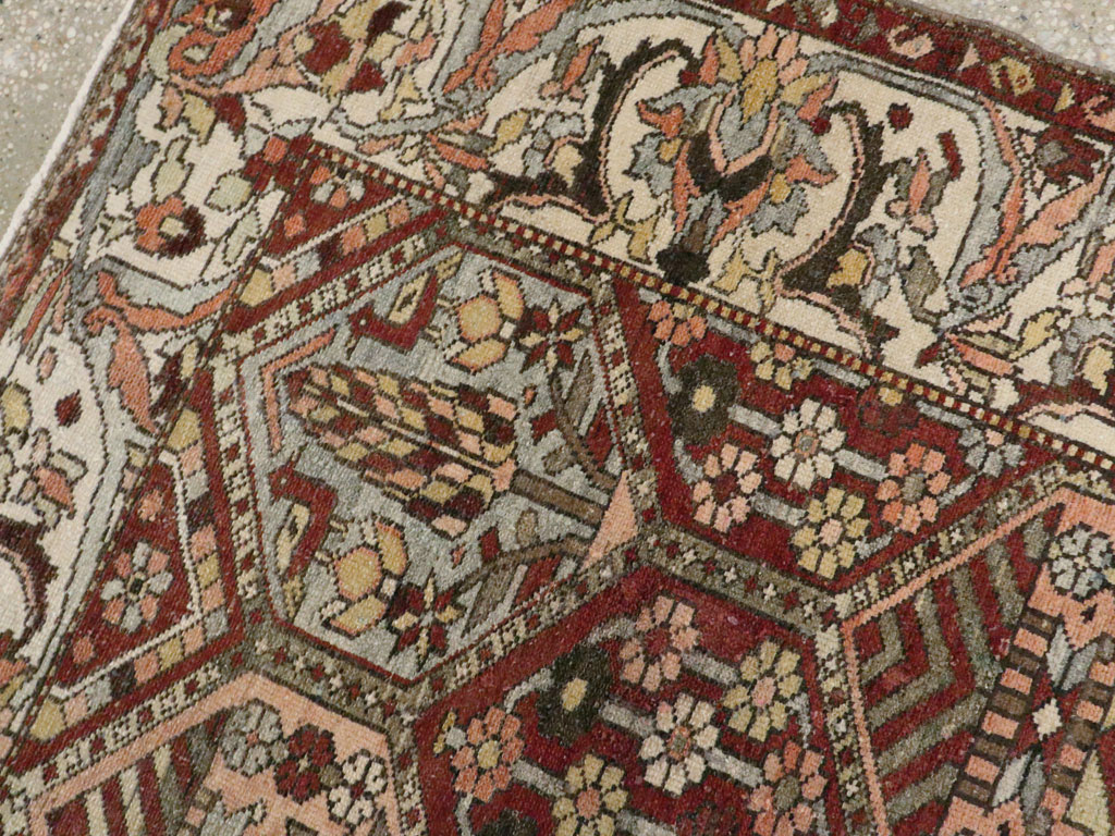 Antique Persian Bakhtiari Rug, No.20698 - Staging