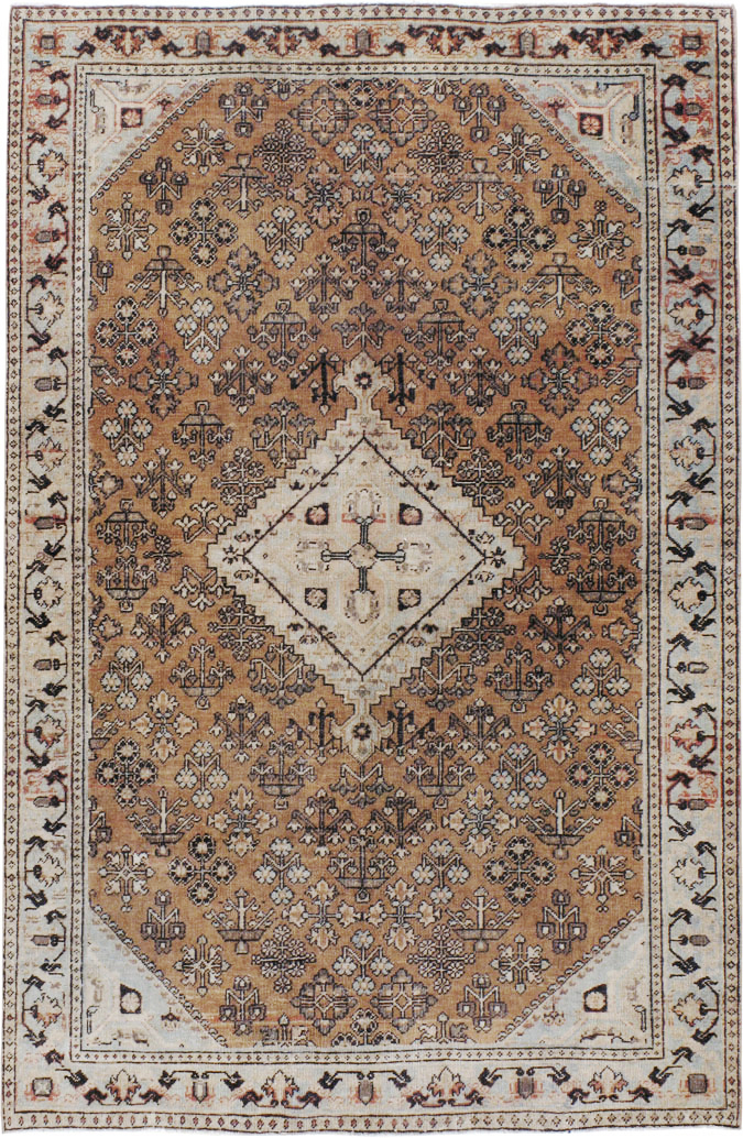 Vintage Persian Joshegan Rug, No.20699 - Staging
