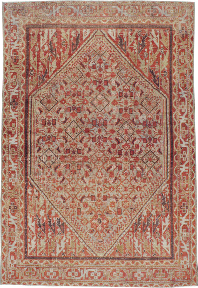 Vintage Persian Malayer Rug, No.20700 - Staging