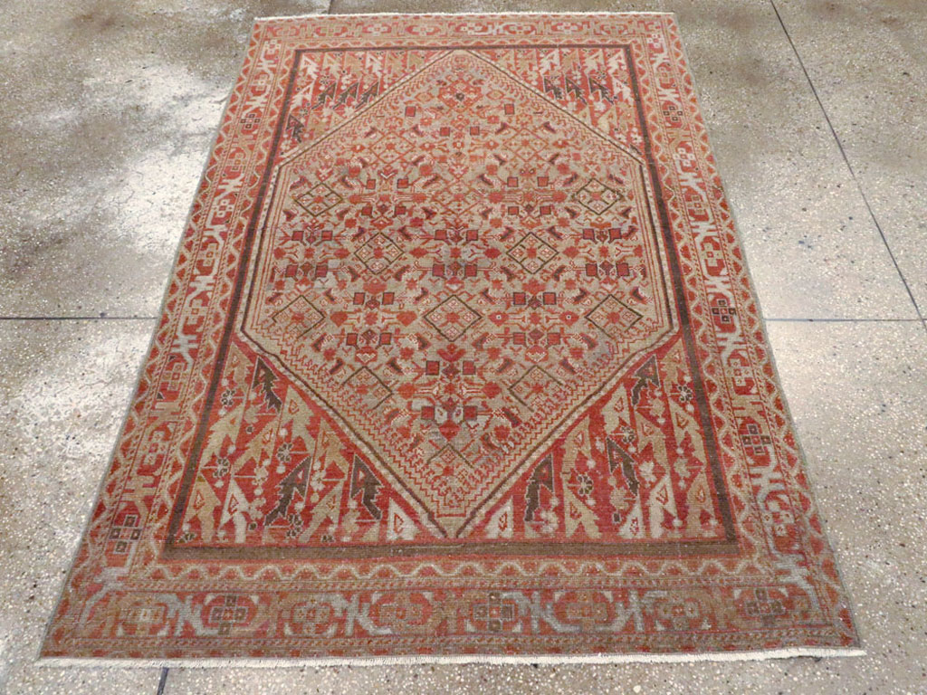 Vintage Persian Malayer Rug, No.20700 - Staging