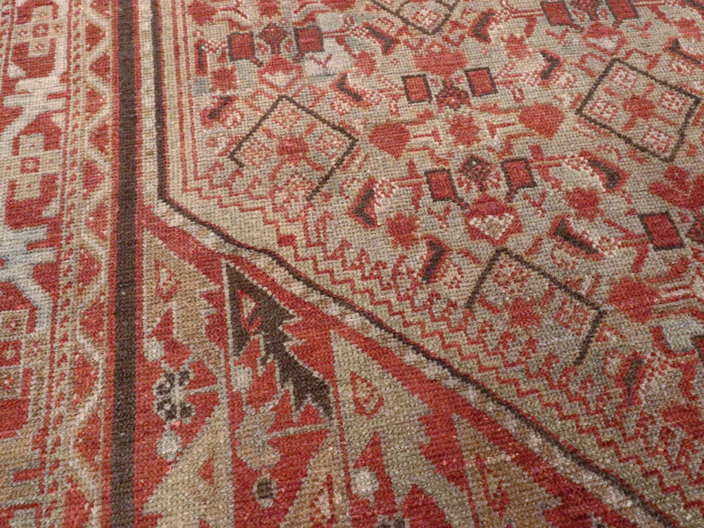 Vintage Persian Malayer Rug, No.20700 - Staging