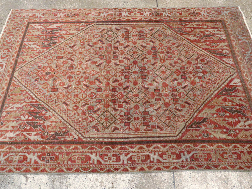 Vintage Persian Malayer Rug, No.20700 - Staging