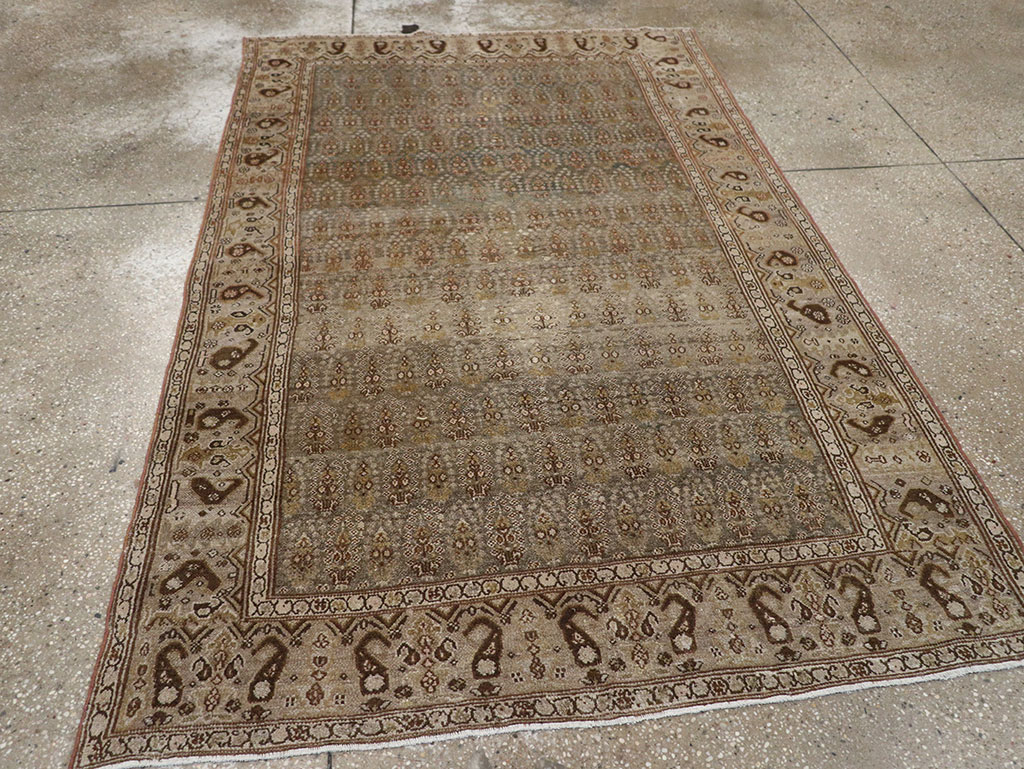 Vintage Persian Malayer Rug, No.20701 - Staging