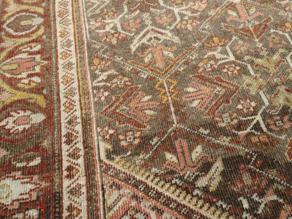 Vintage Persian Malayer Accent Rug, No.20703 - Staging