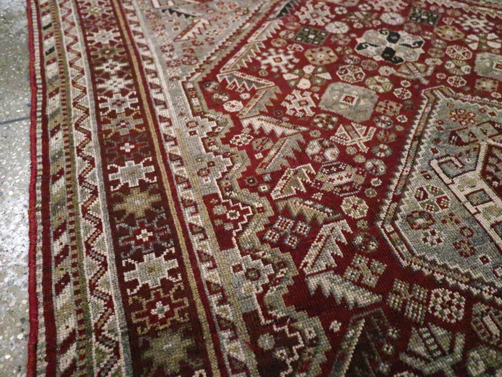 Antique Persian Qashqai Rug, No.20704 - Staging